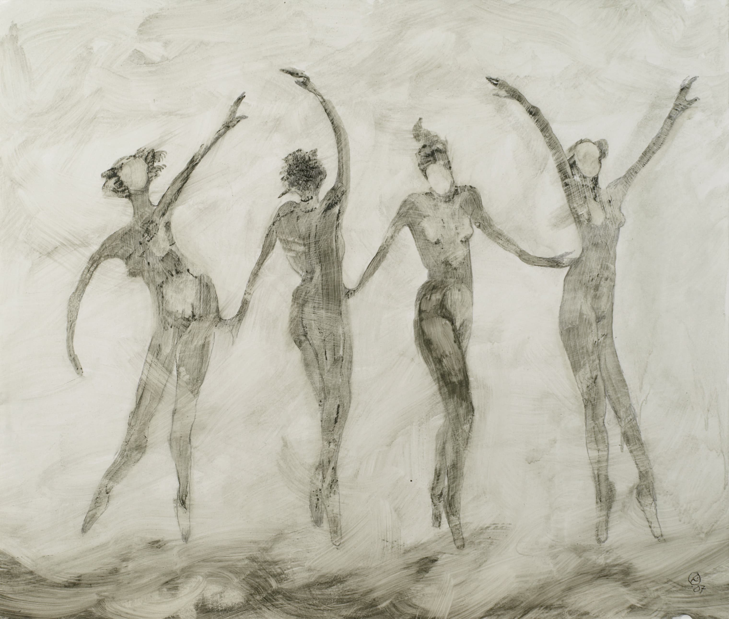 Art with the title "Four Dancers #2".