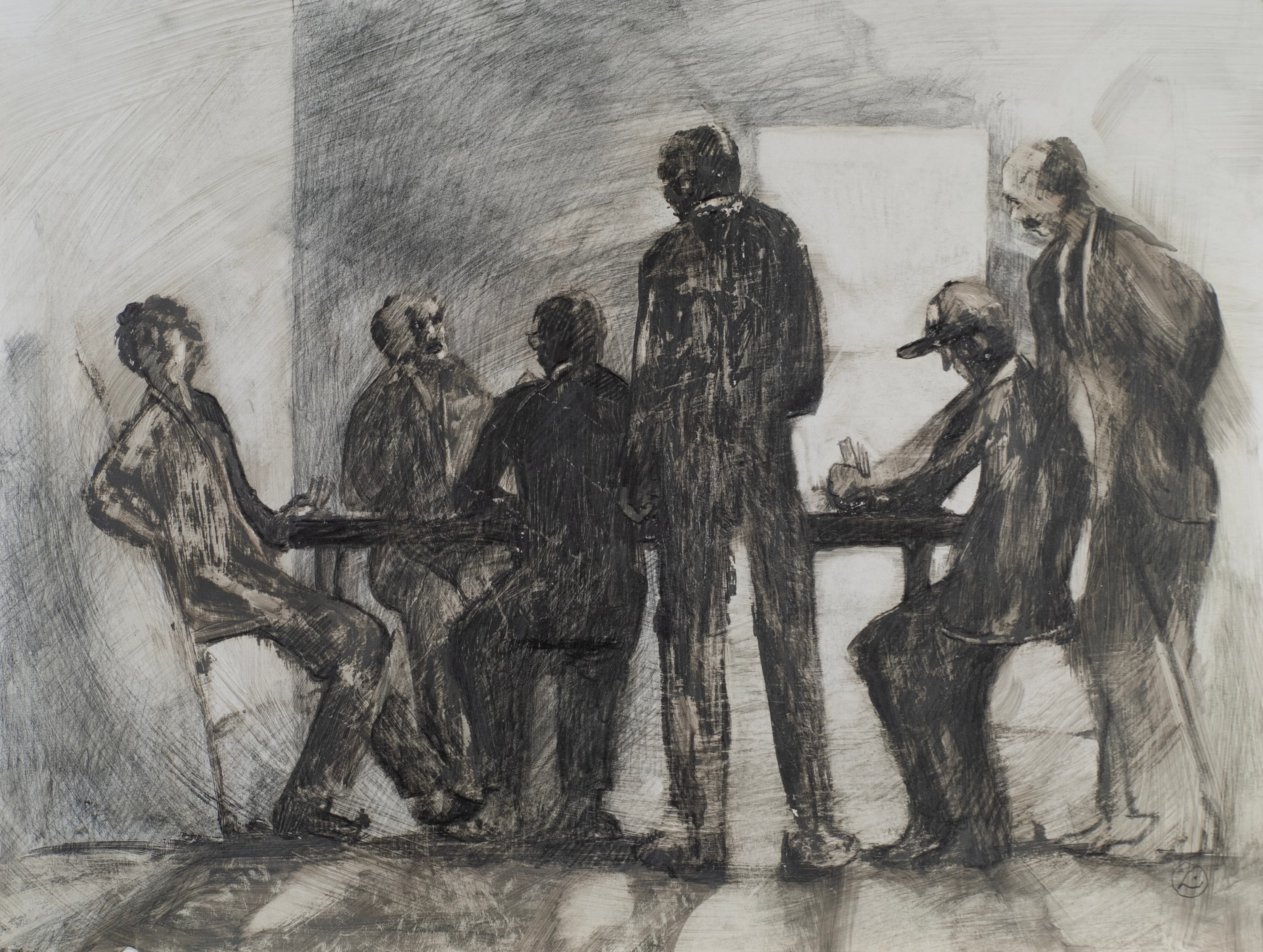 Art with the title "Cardplayers Study III".