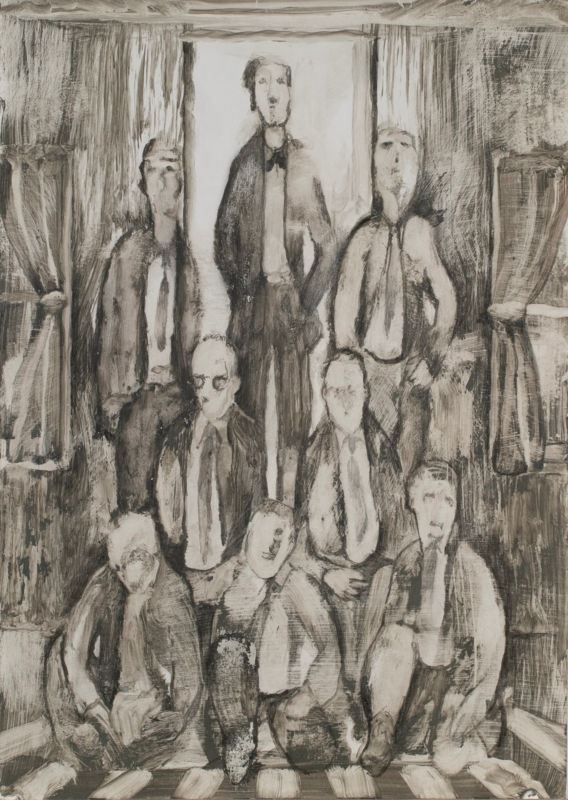 Art with the title "Seven Men Study II".