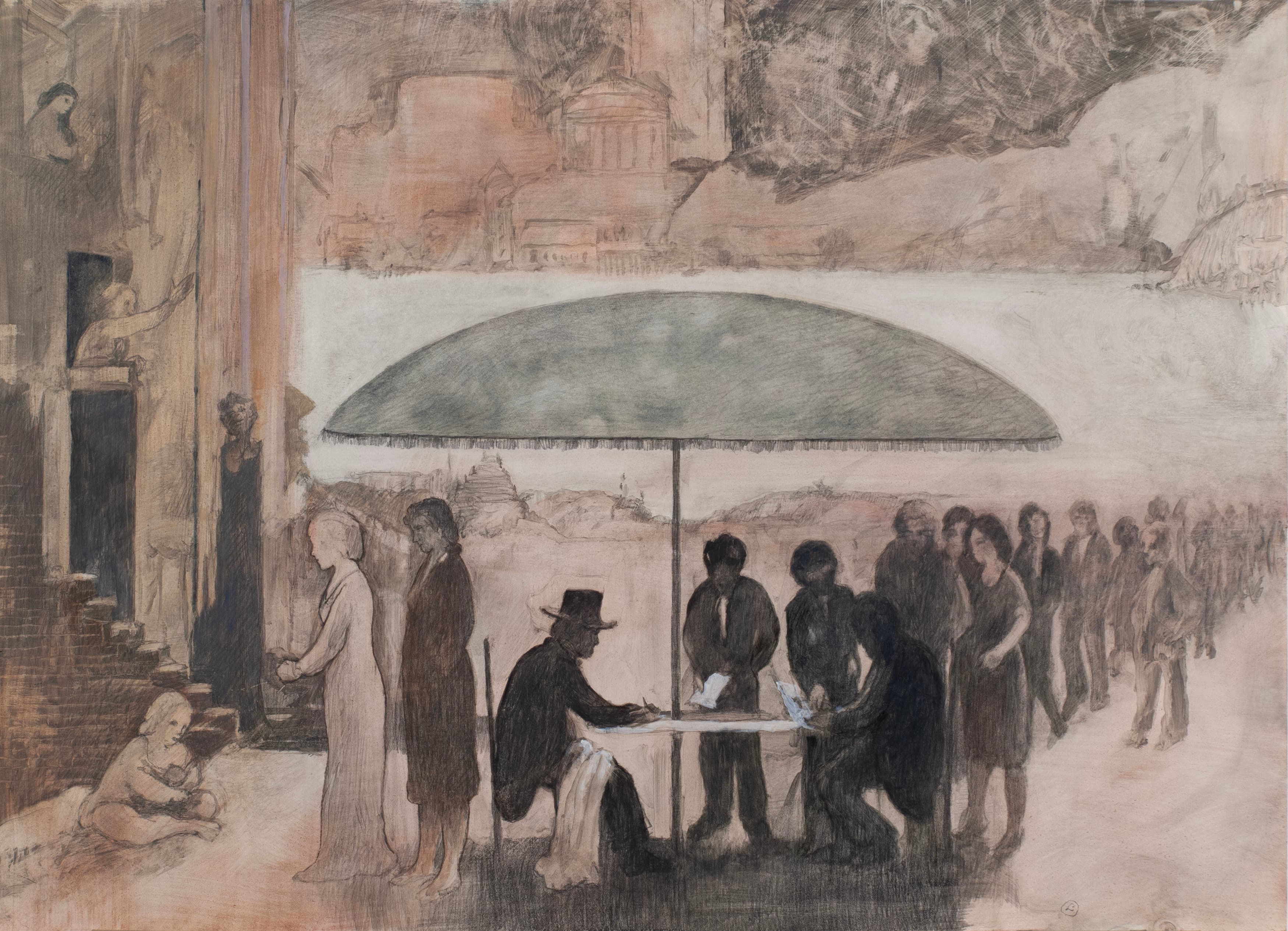 Art with the title "Study for The Registrar".