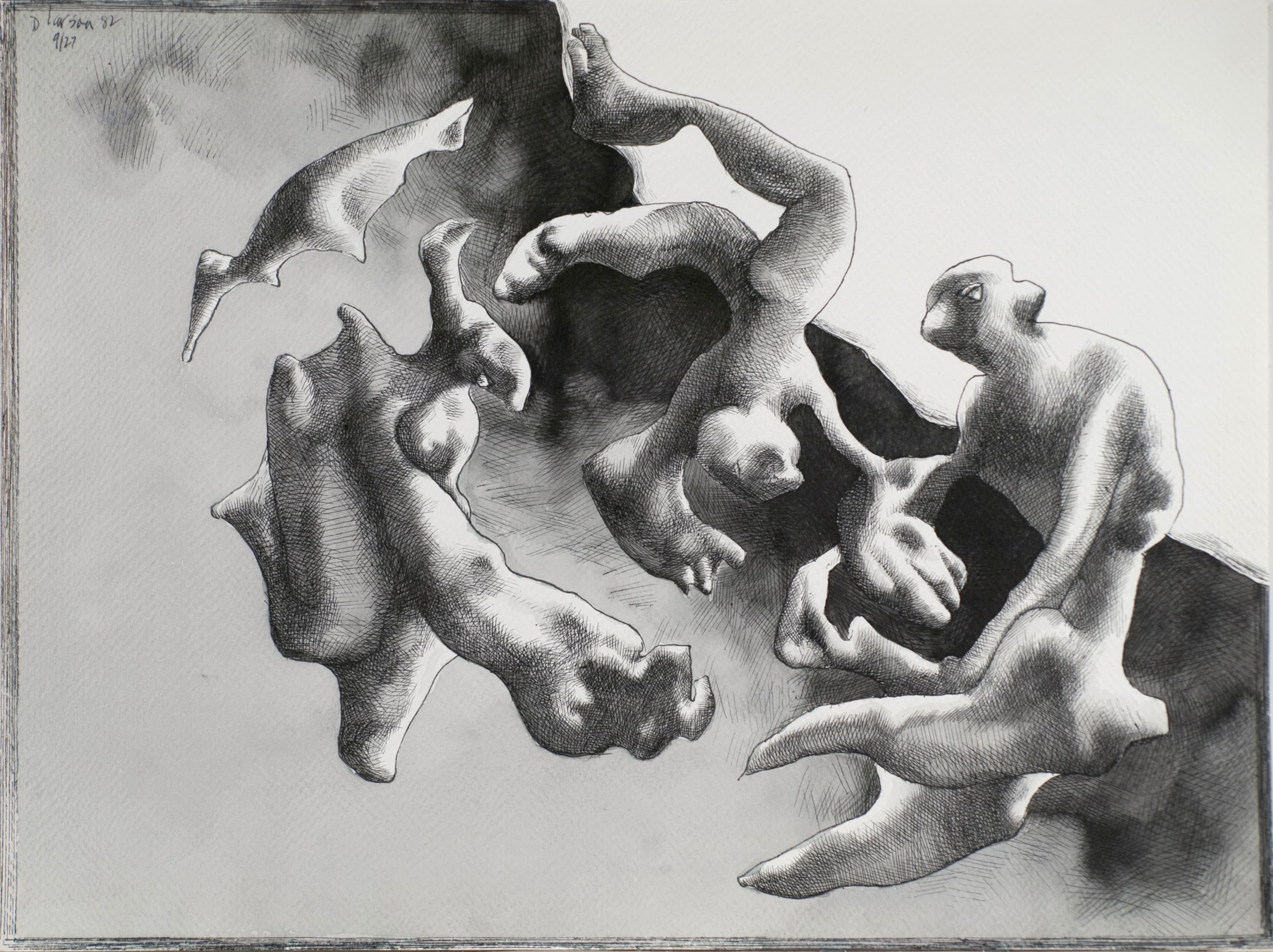 Art with the title "Three Figures in Space III".