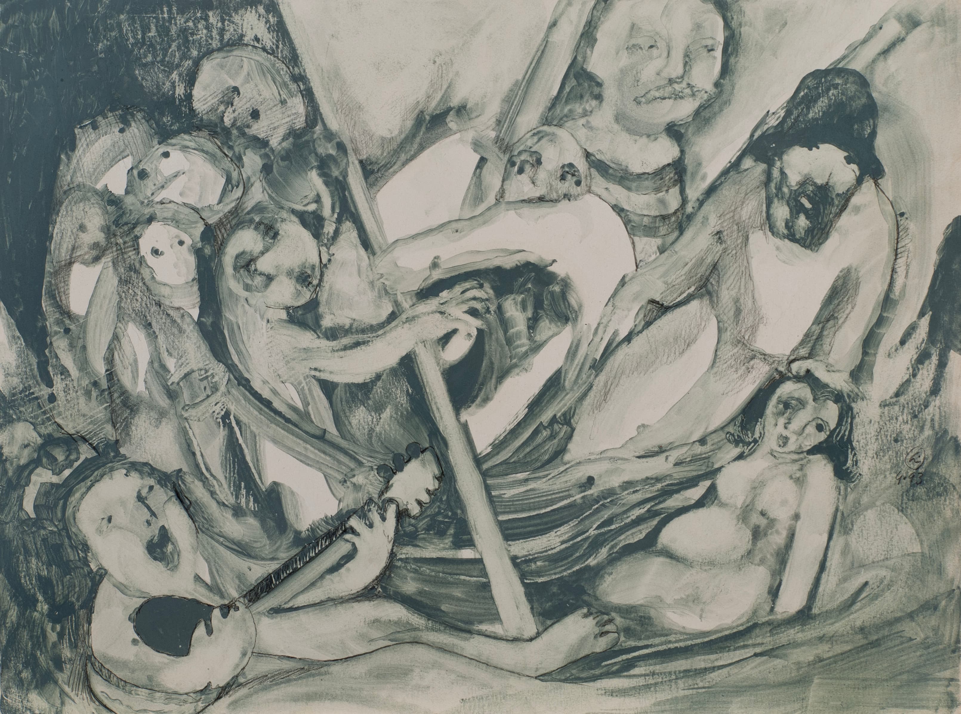 Art with the title "On Deck Study 6".