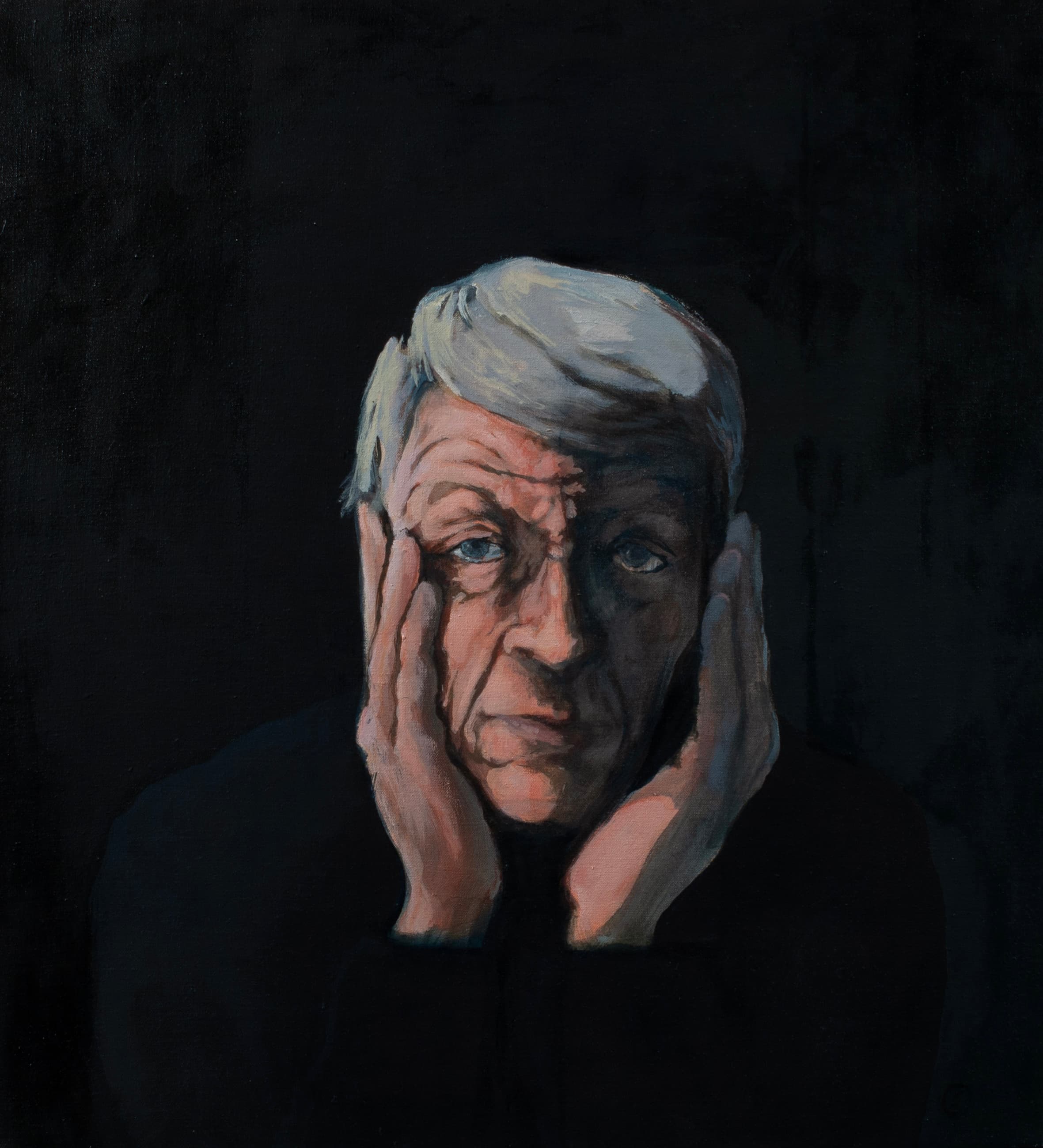 Art with the title "Self Portrait as Older Man".