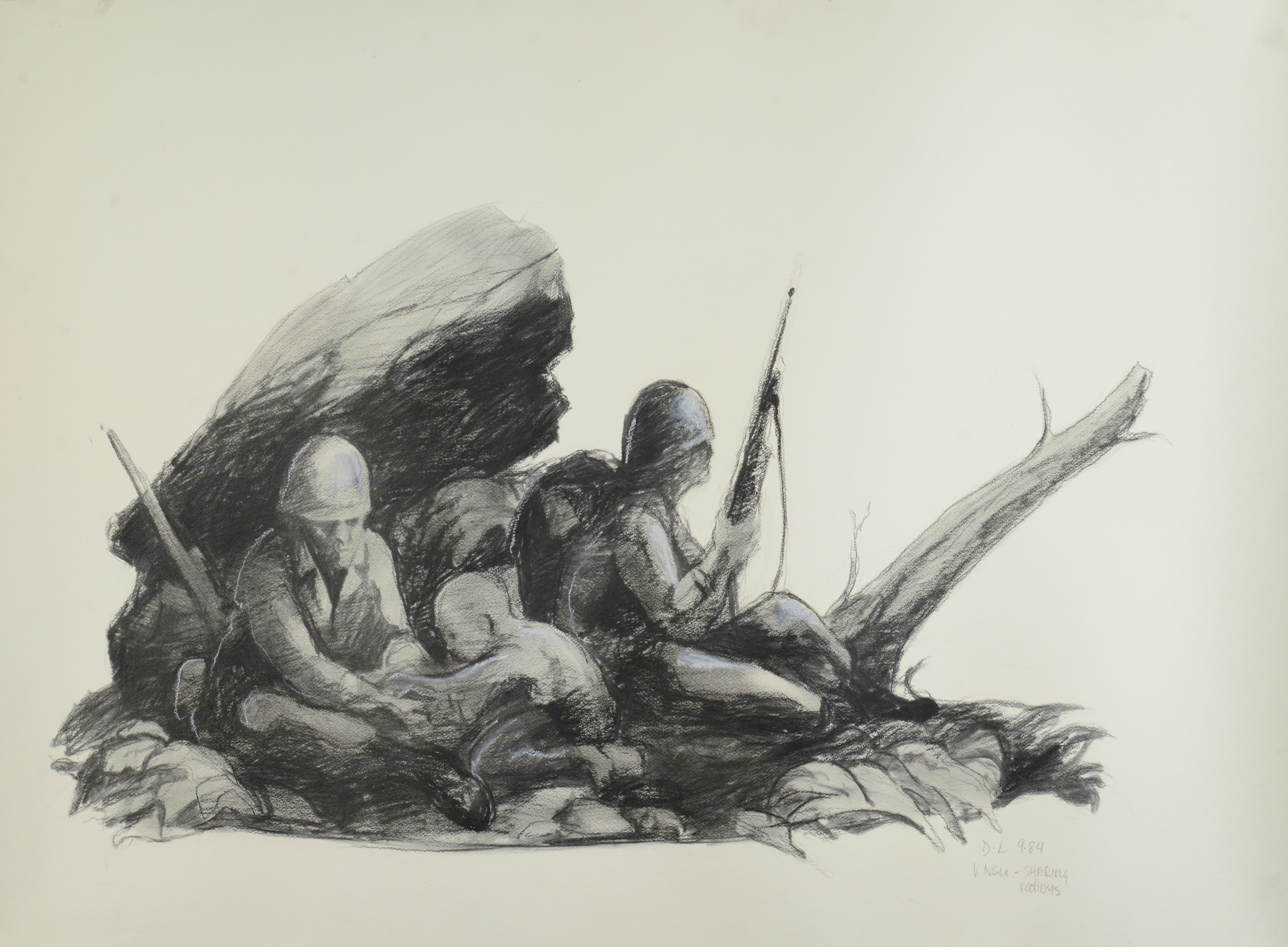 Art with the title "Sharing Rations".