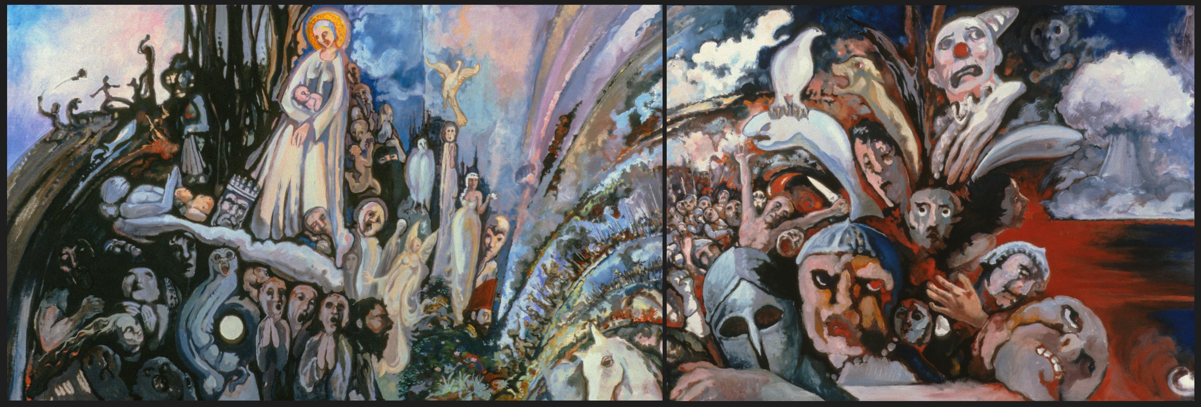 Art with the title "The Millennium (combined two panels)".