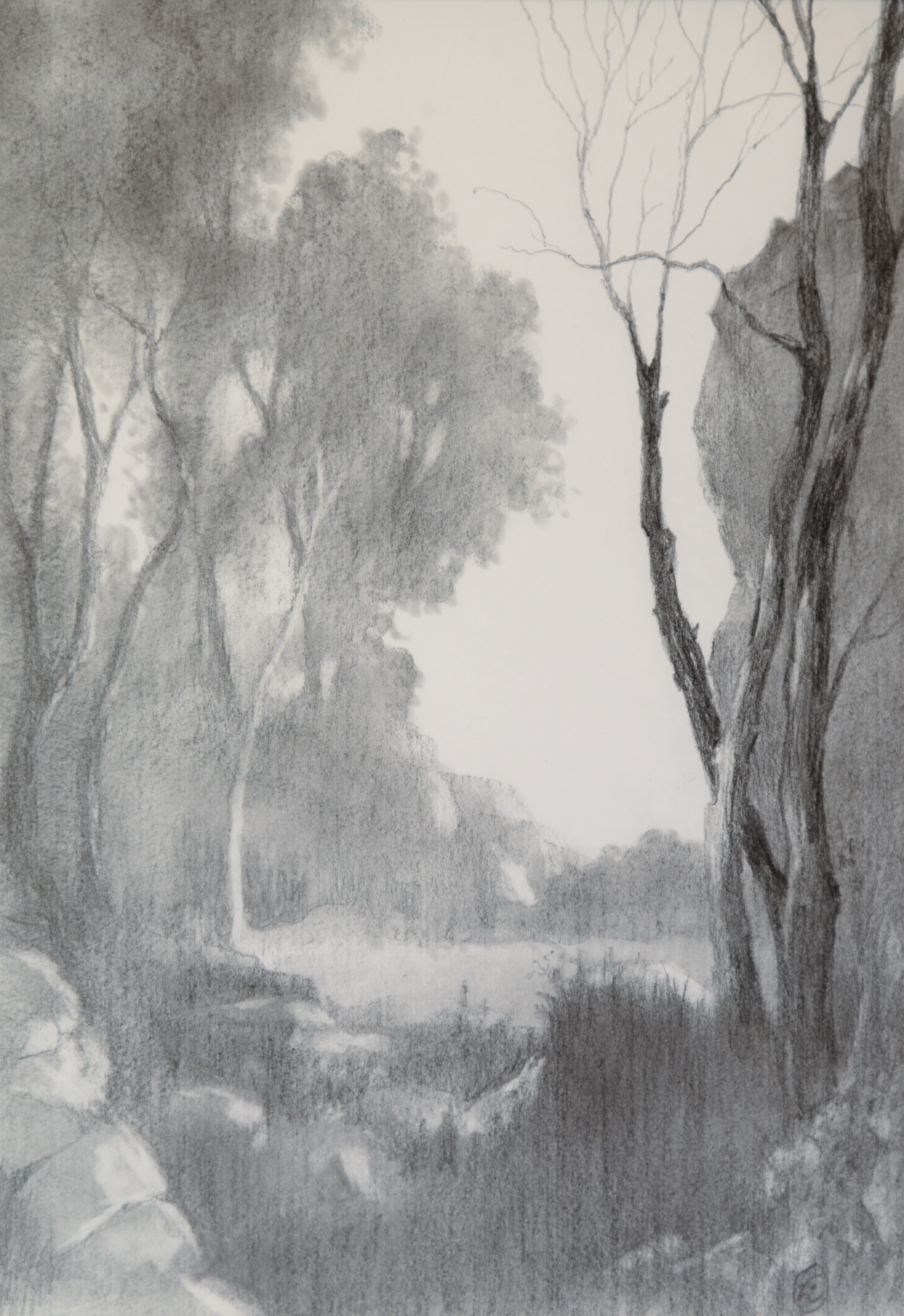 Art with the title "Landscape after Corot".