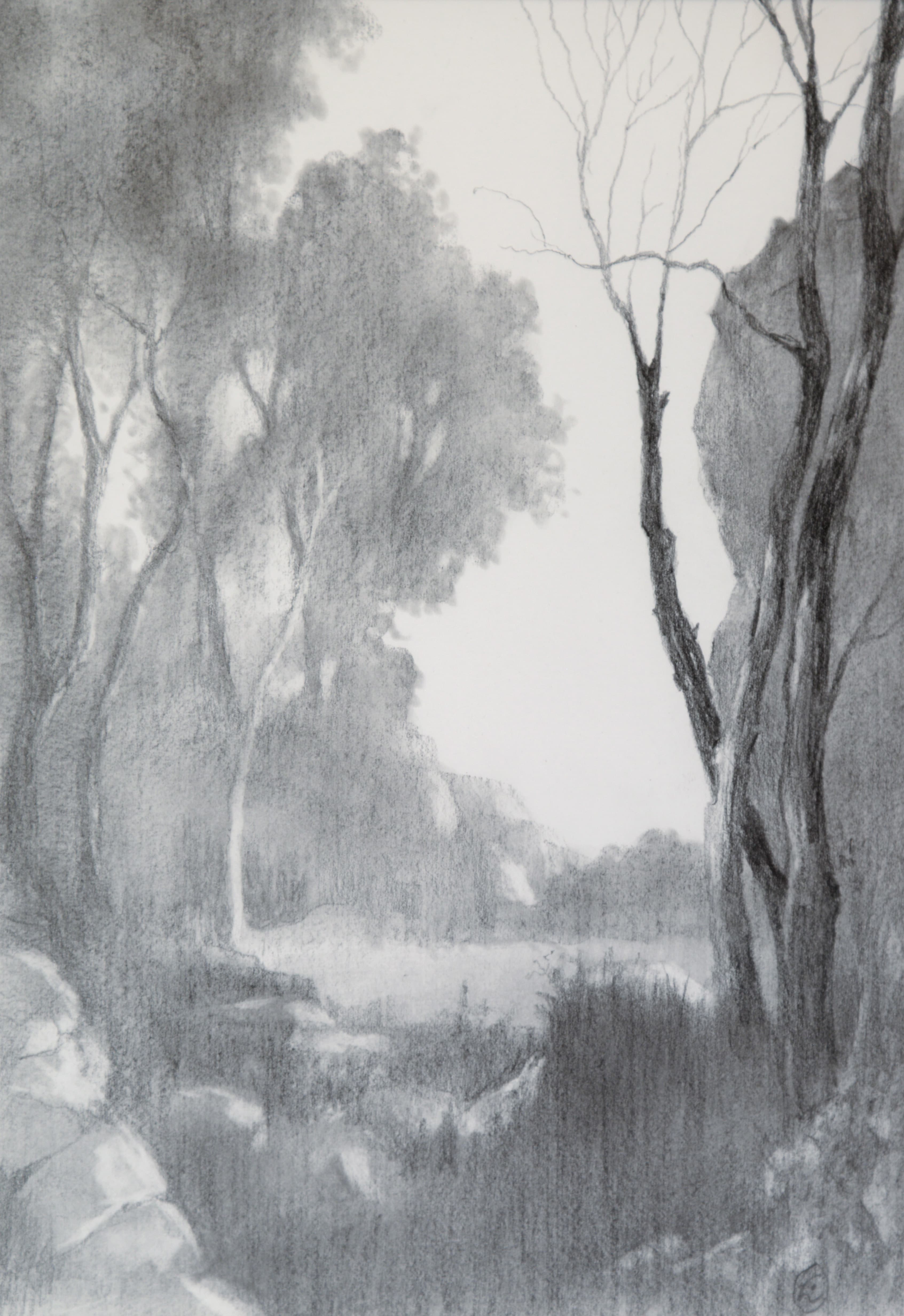 Art with the title "Landscape after Corot".